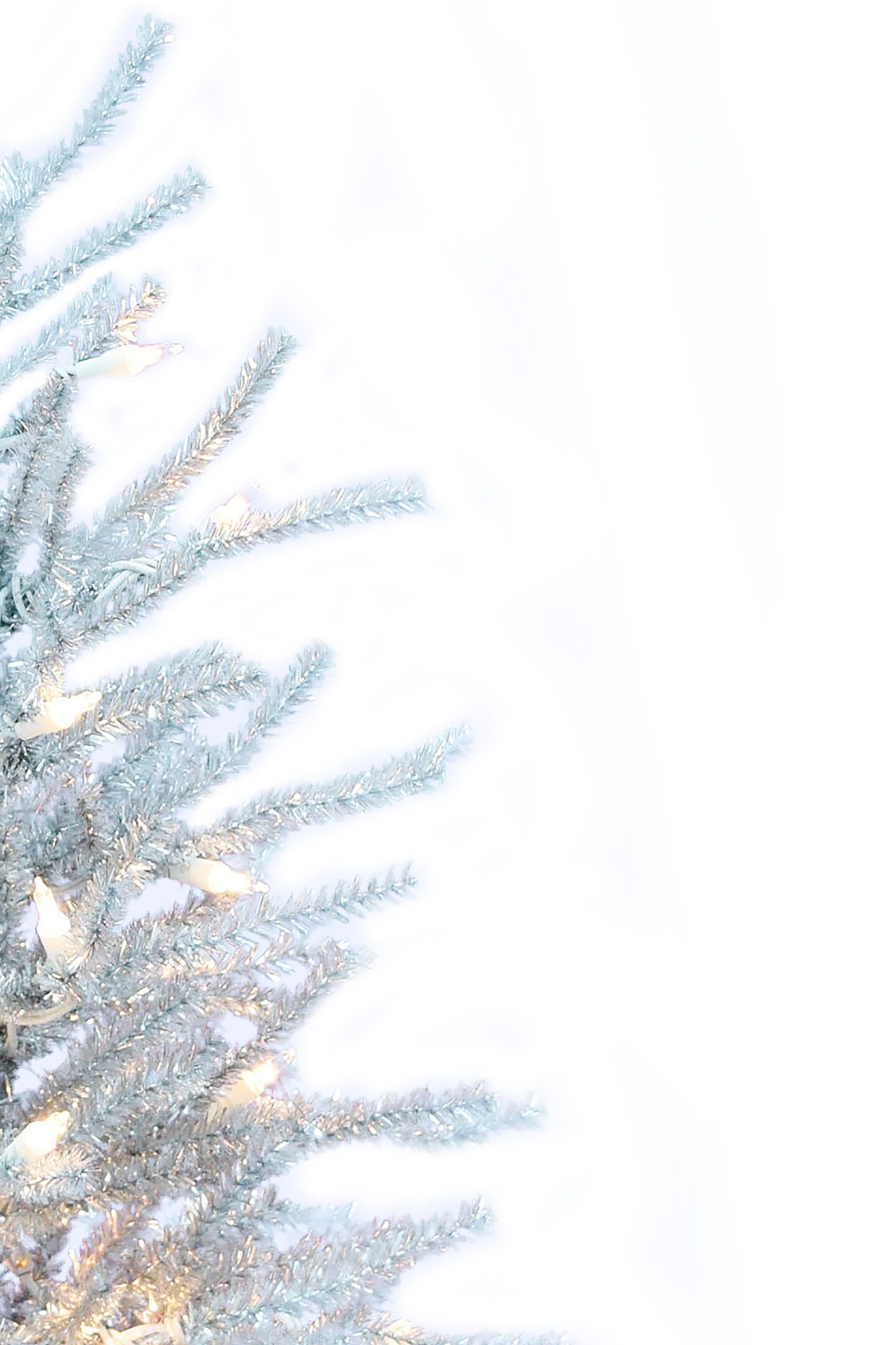 Perfect Holiday 24" Pre-Lit Silver Christmas Tree With Burlap Base