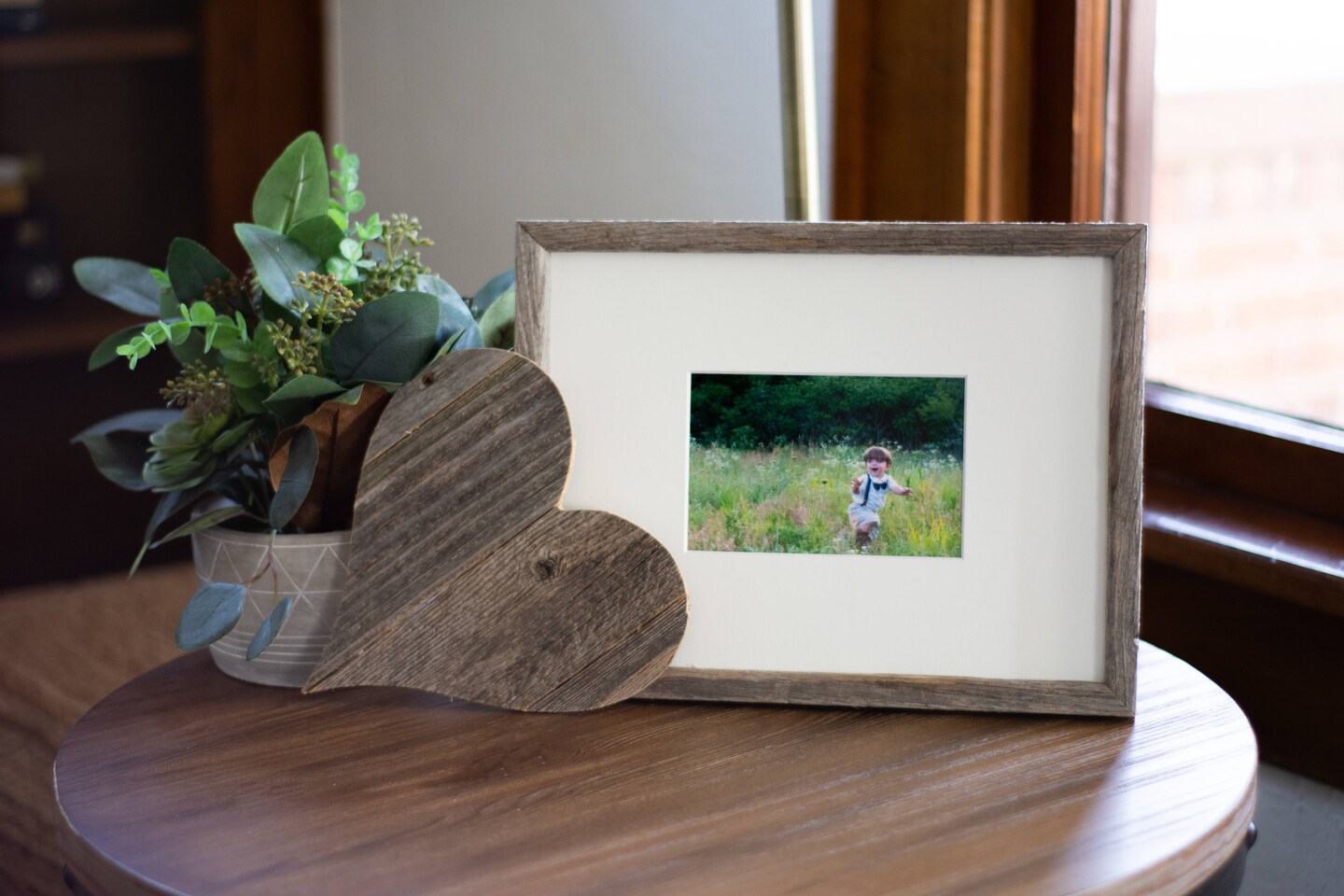 Rustic Farmhouse 6 in. Reclaimed Wood Heart