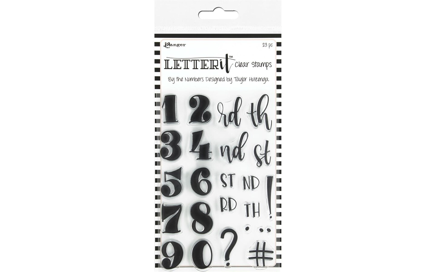 Ranger Letter It Clear Stamp Set By The Number