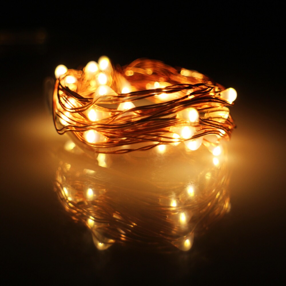 Perfect Holiday LED Copper Wire String Light - Battery Operated