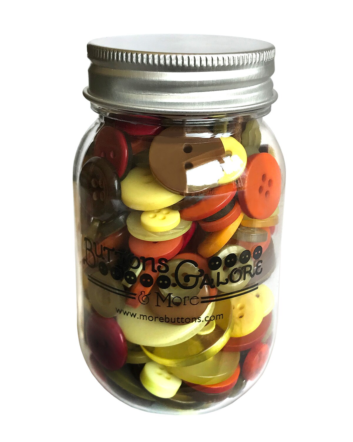 Buttons Galore Mason Jar Colorful Craft &#x26; Sewing Buttons