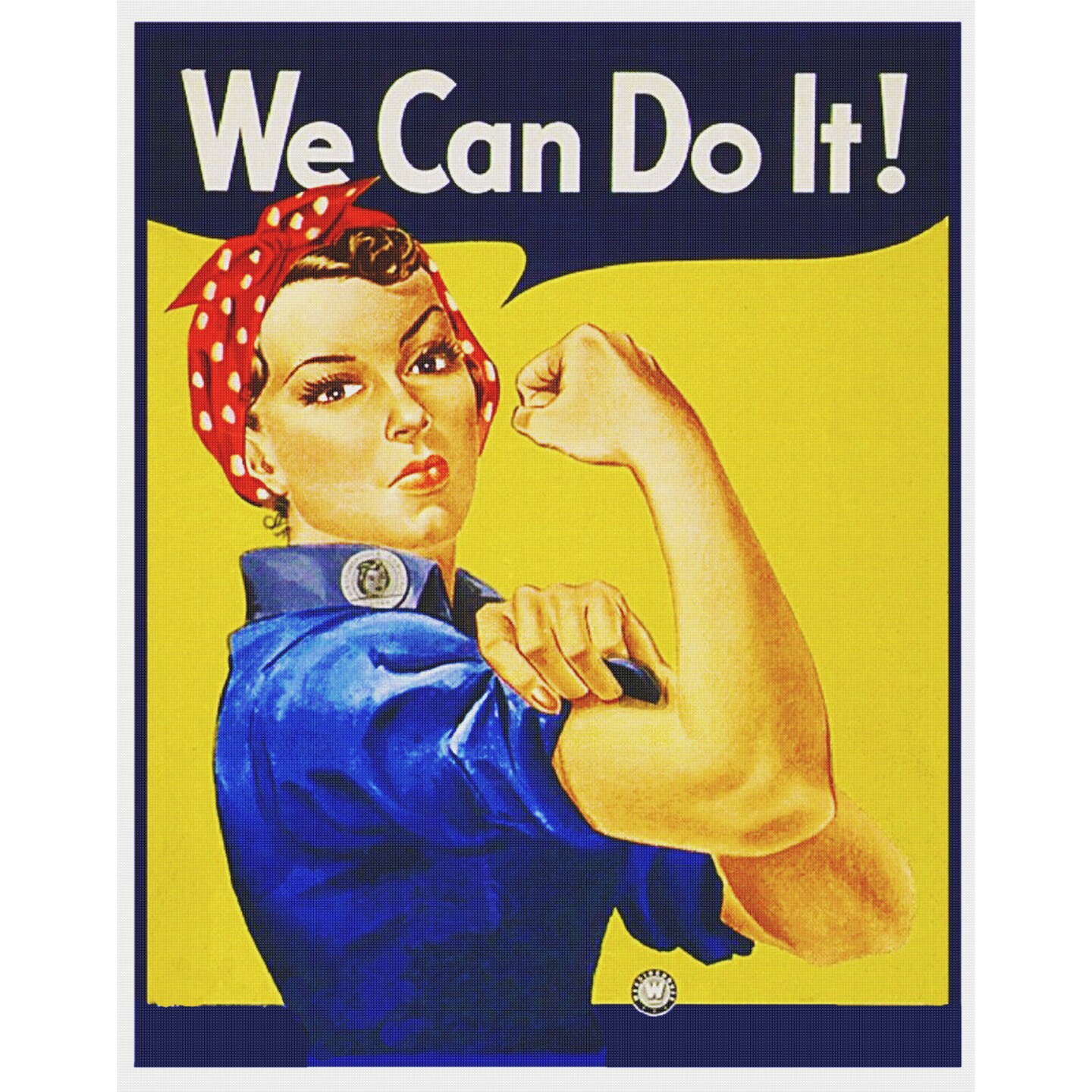 We Can Do IT! American USA Recruiting Counted Cross Stitch Chart Pattern