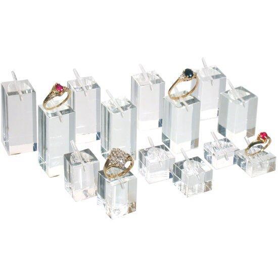 14 Ring Display Riser Stands Jewelry Holders
