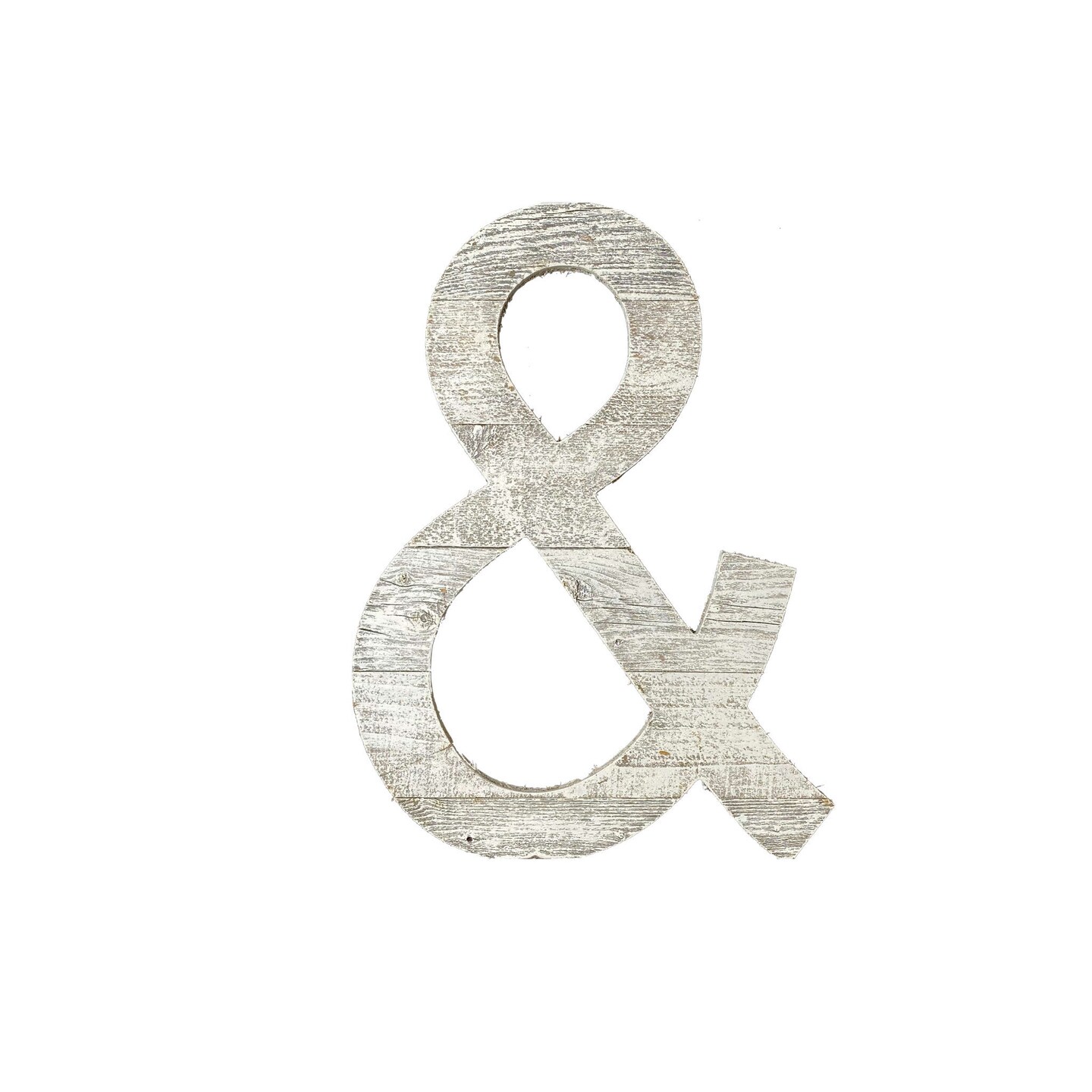 Rustic Farmhouse Large 16" White Decorative Monogram Wood Letter