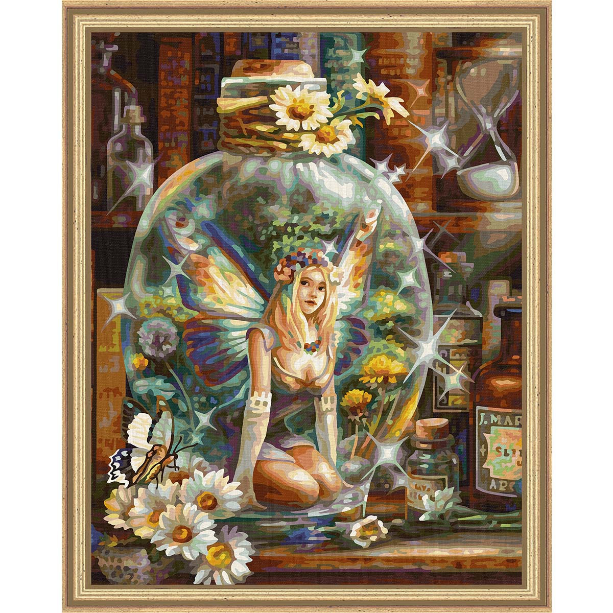 Schipper The Butterfly Fairy Kit & Frame PaintbyNumber Kit Paint by