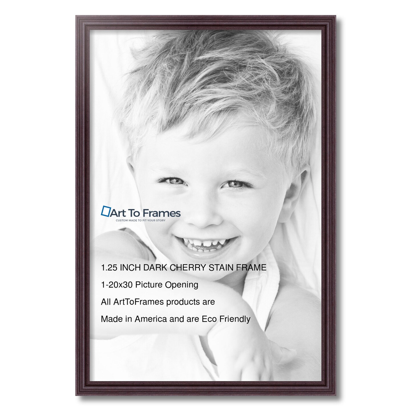ArtToFrames 20x30 Inch  Picture Frame, This 1.25 Inch Custom Wood Poster Frame is Available in Multiple Colors, Great for Your Art or Photos - Comes with 060 Plexi Glass and  Corrugated Backing (A17PC)