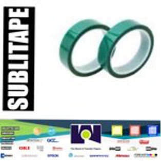 2 rolls Heat resistant tapes sublimation Press Transfer Thermal Tape 20mmx30m SUBLITAPE GREEN