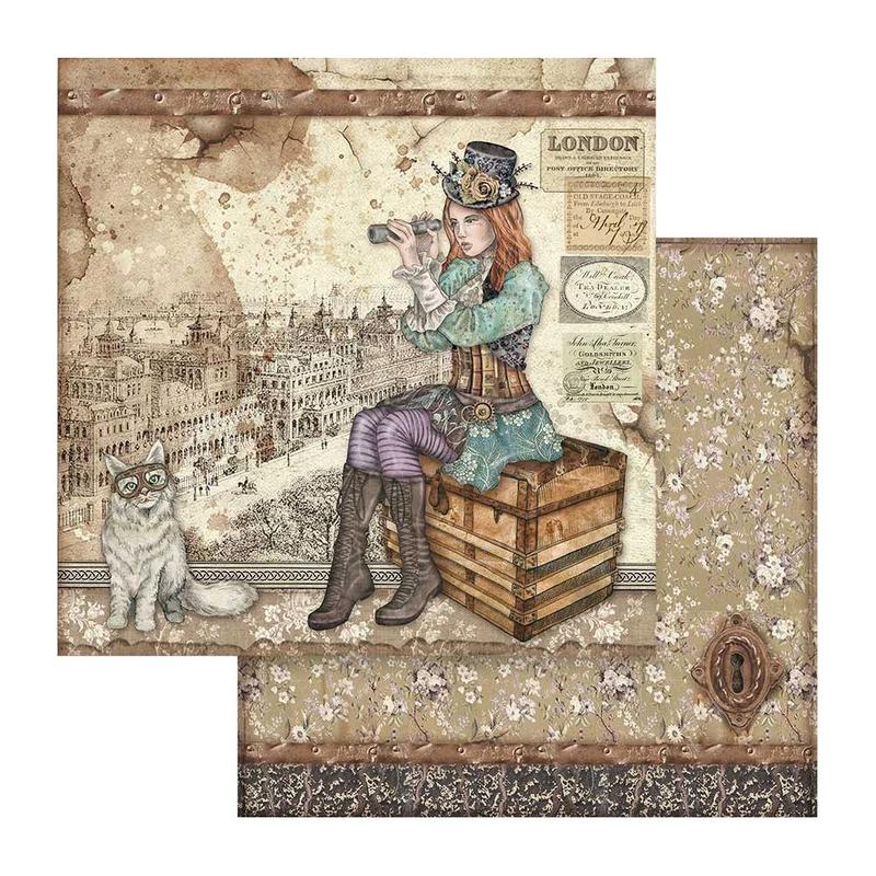 Lady Vagabond &#x26; Cat Paper - Lady Vagabond - Stamperia