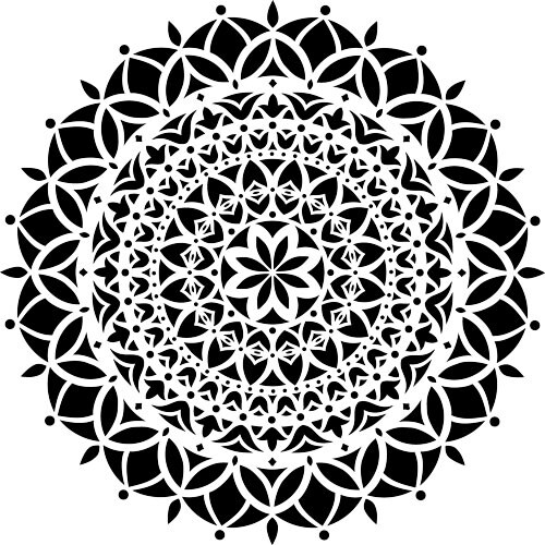 Vedas Mandala Embossing 12 x 12 Stencil | FS028 by Designer Stencils | Mandala &#x26; Medallion Stencils | Reusable Stencil for Painting on Wood, Wall, Tile, Canvas, Paper, Fabric, Furniture, Floor | Stencil for Home Makeover | Easy to Use &#x26; Clean