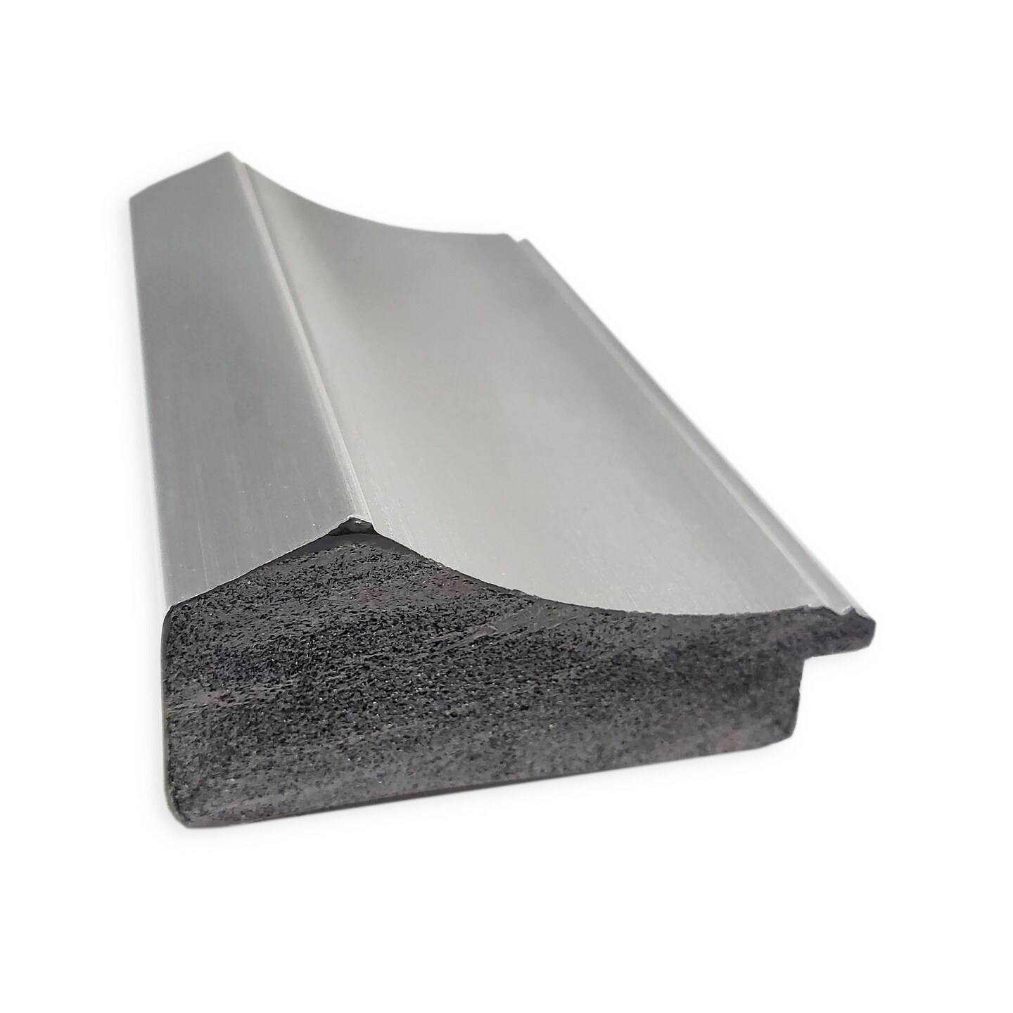 Beveled Bathroom Wall Mirror, Peak Polished Nickel Narrow Frame