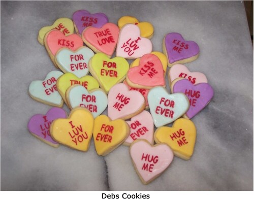 Small Candy Heart Sayings Cookie Stencils | C252 by Designer Stencils | Cookie Decorating Tools |