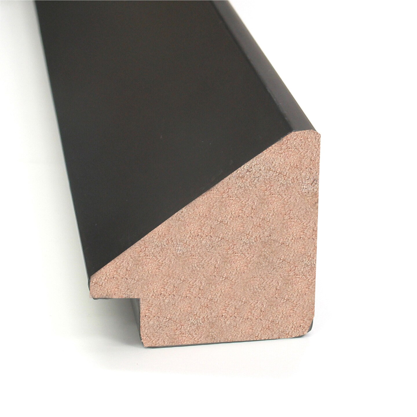 Beveled Wood Bathroom Wall Mirror, Madison Black Frame