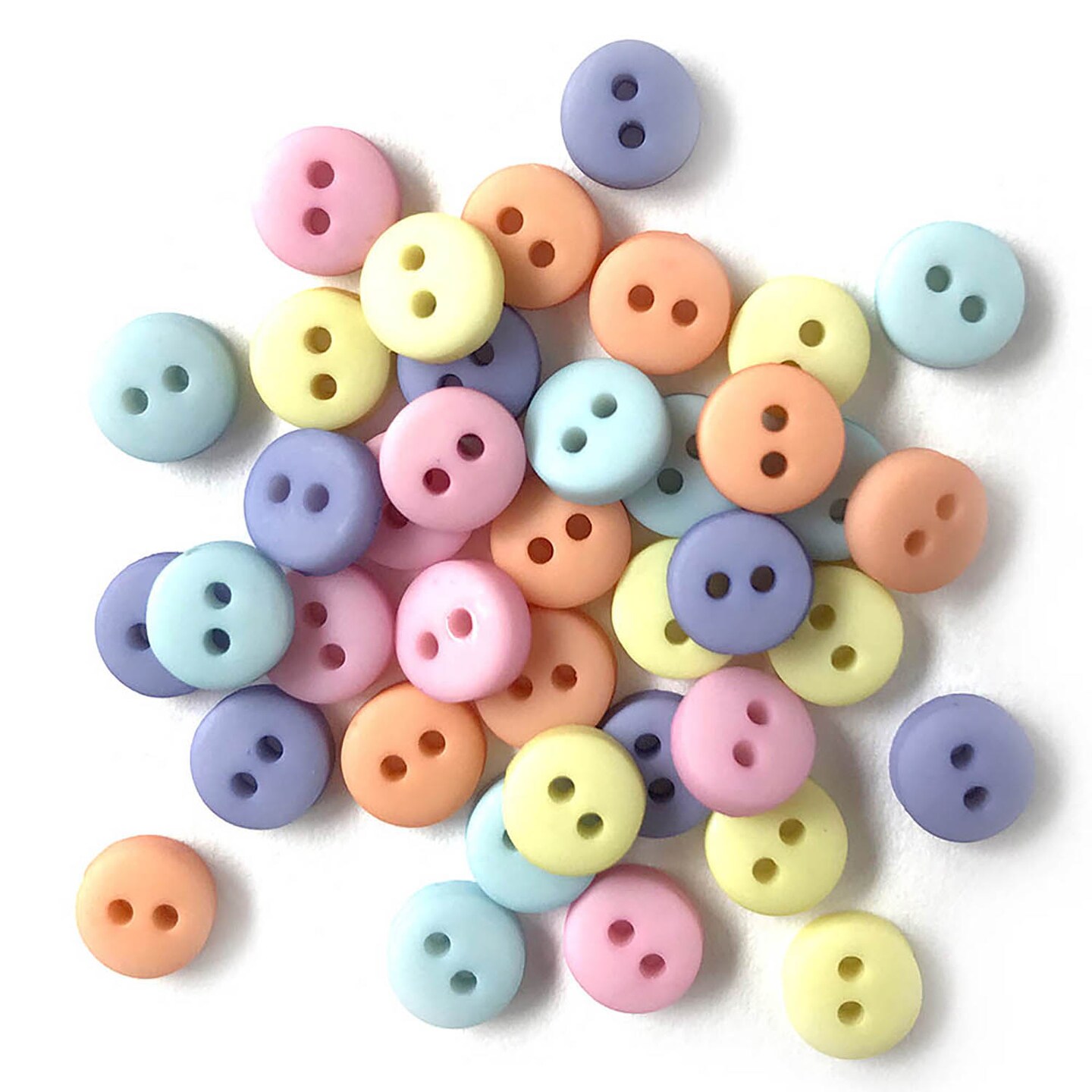 Buttons Galore and More Tiny Craft & Sewing Buttons - Assorted Colors - 105 Buttons