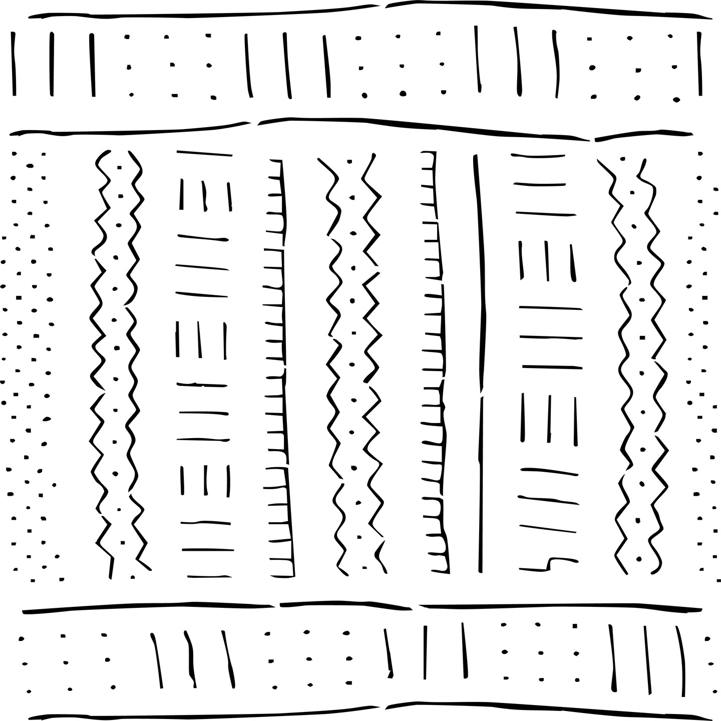 Mudcloth All Over Embossing 12 x 12 Stencil | FS022 by Designer Stencils | Pattern Stencils | Reusable Stencils for Painting on Wood, Wall, Tile, Canvas, Paper, Fabric, Furniture, Floor | Try Instead of a Wallpaper | Easy to Use &#x26; Clean