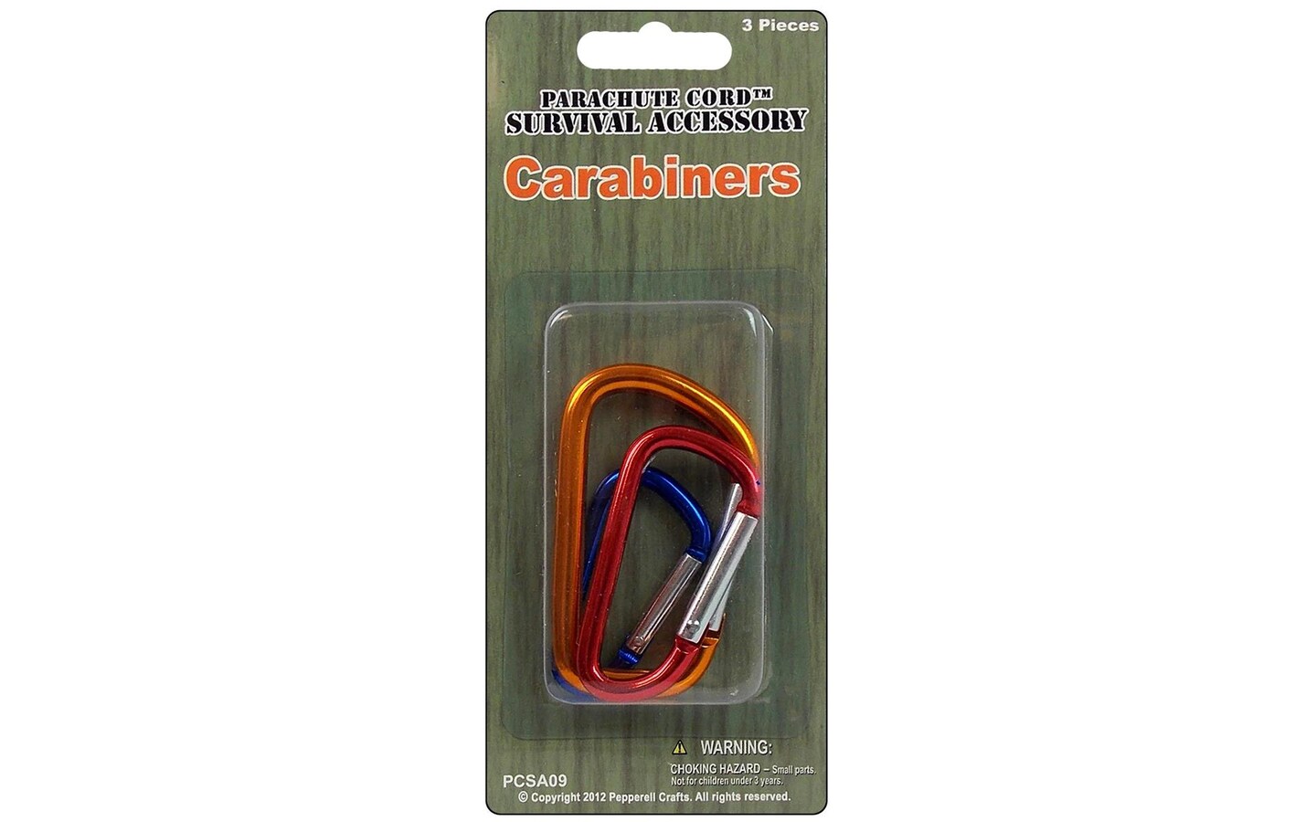 Pepperell Parachute Cord Survival Carabiners