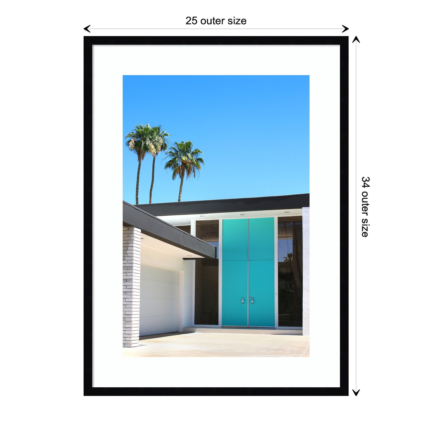 Palm Springs King by Rachel Dowd Wood Framed Wall Art Print Michaels