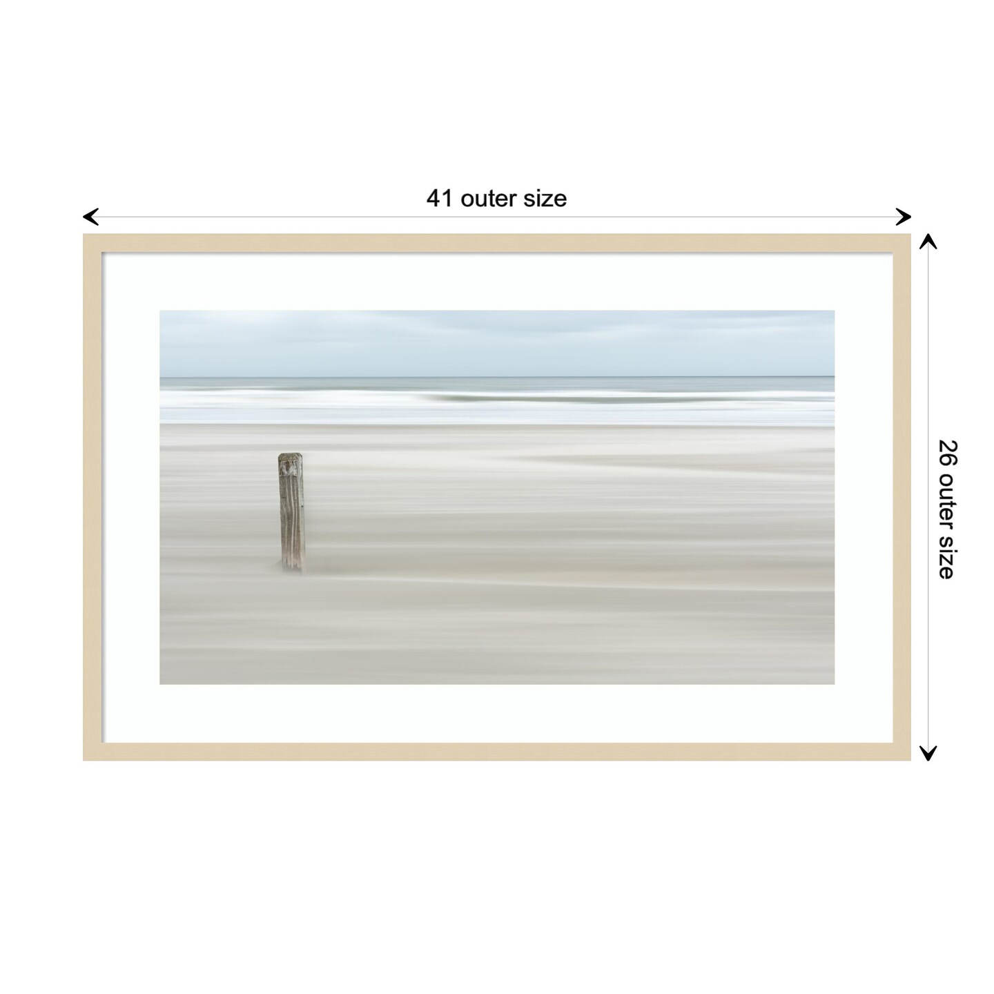 Steadfast Shoreline by Greetje van Son Wood Framed Wall Art Print