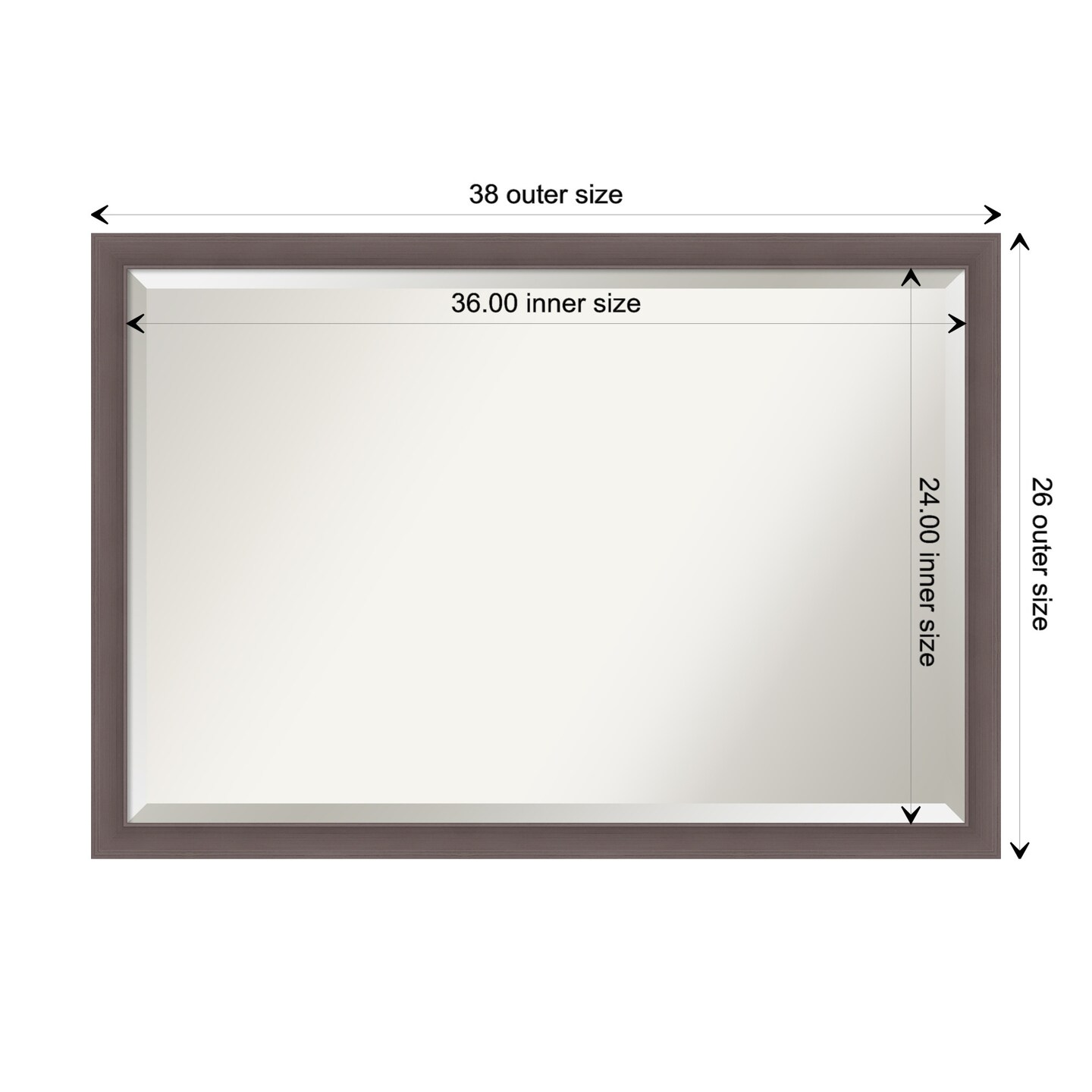 Beveled Bathroom Wall Mirror, Urban Pewter Frame Mirrors Michaels