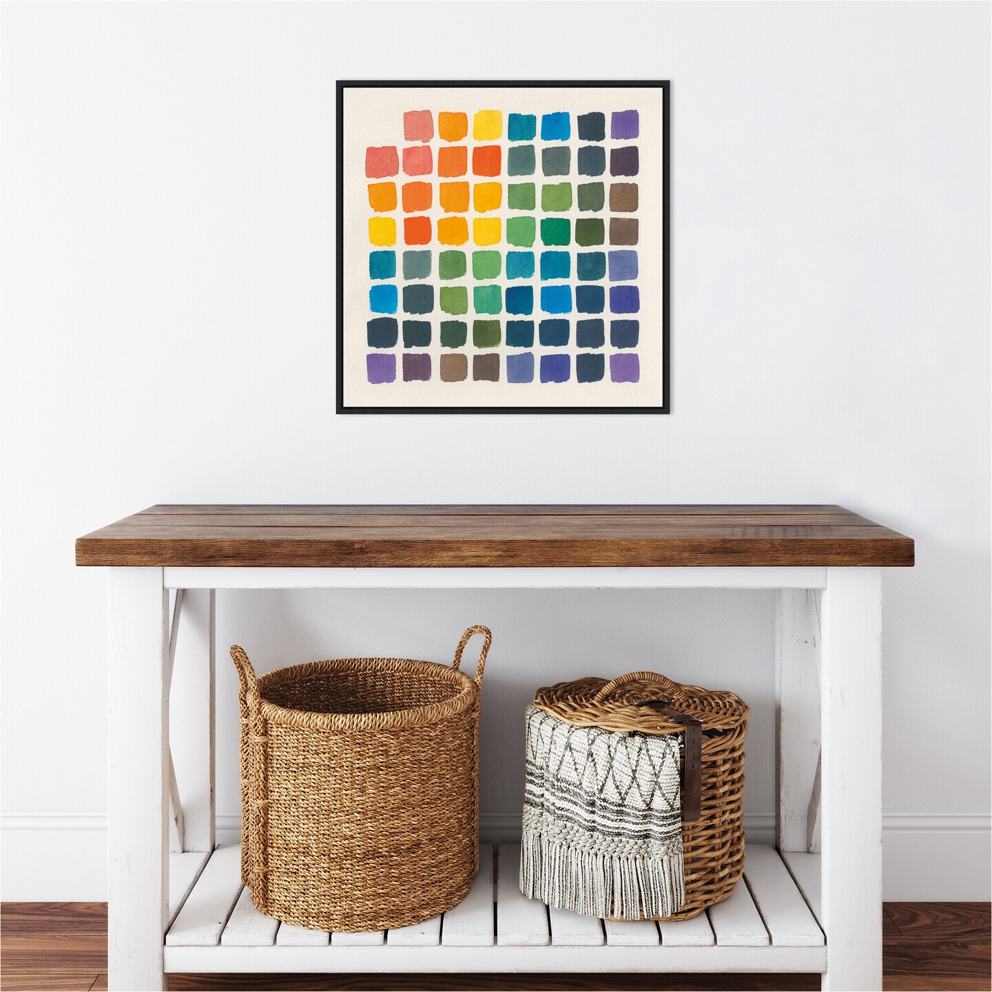 Color Chart by Wild Apple Portfolio Canvas Wall Art Print Framed