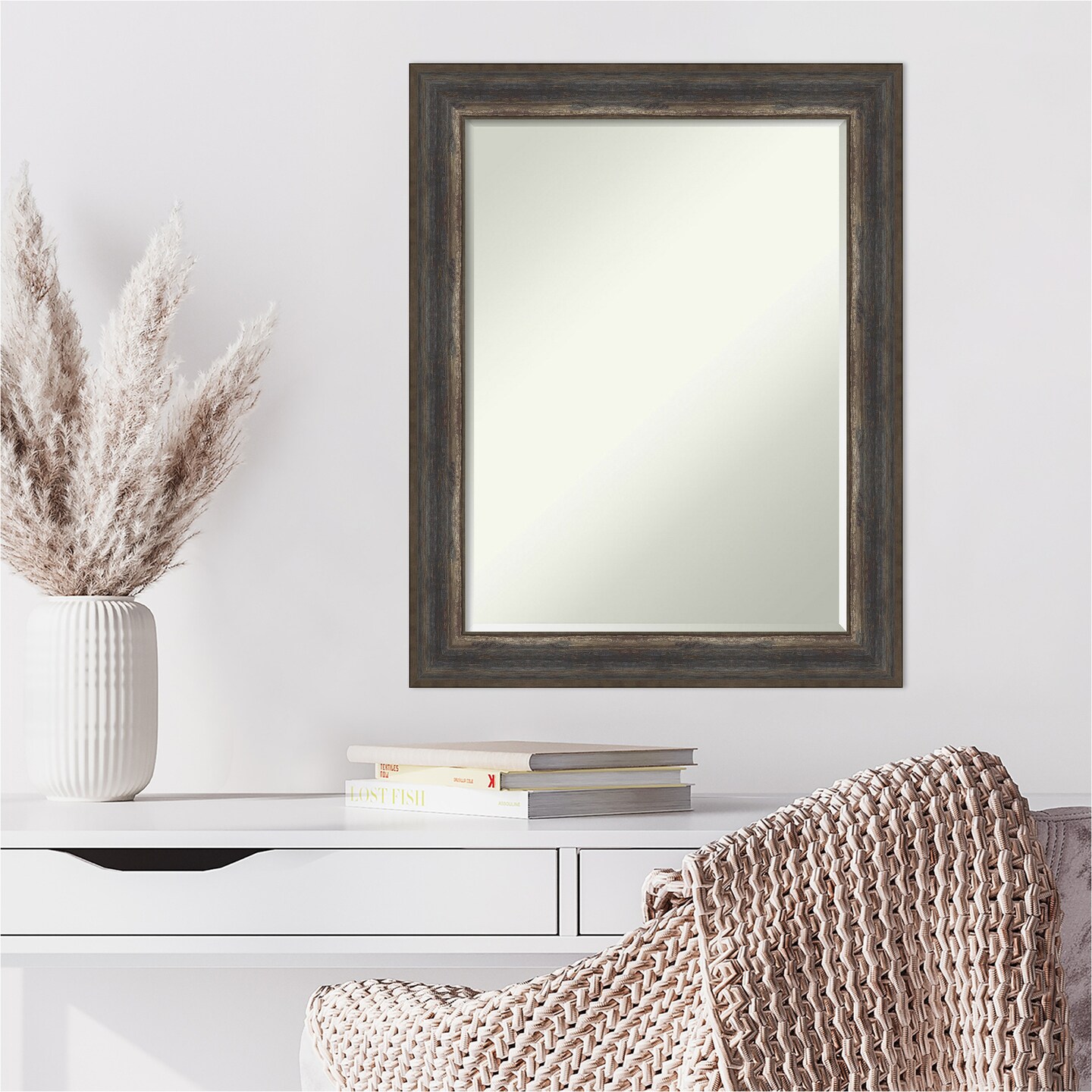Petite Bevel Wall Mirror, Alta Frame