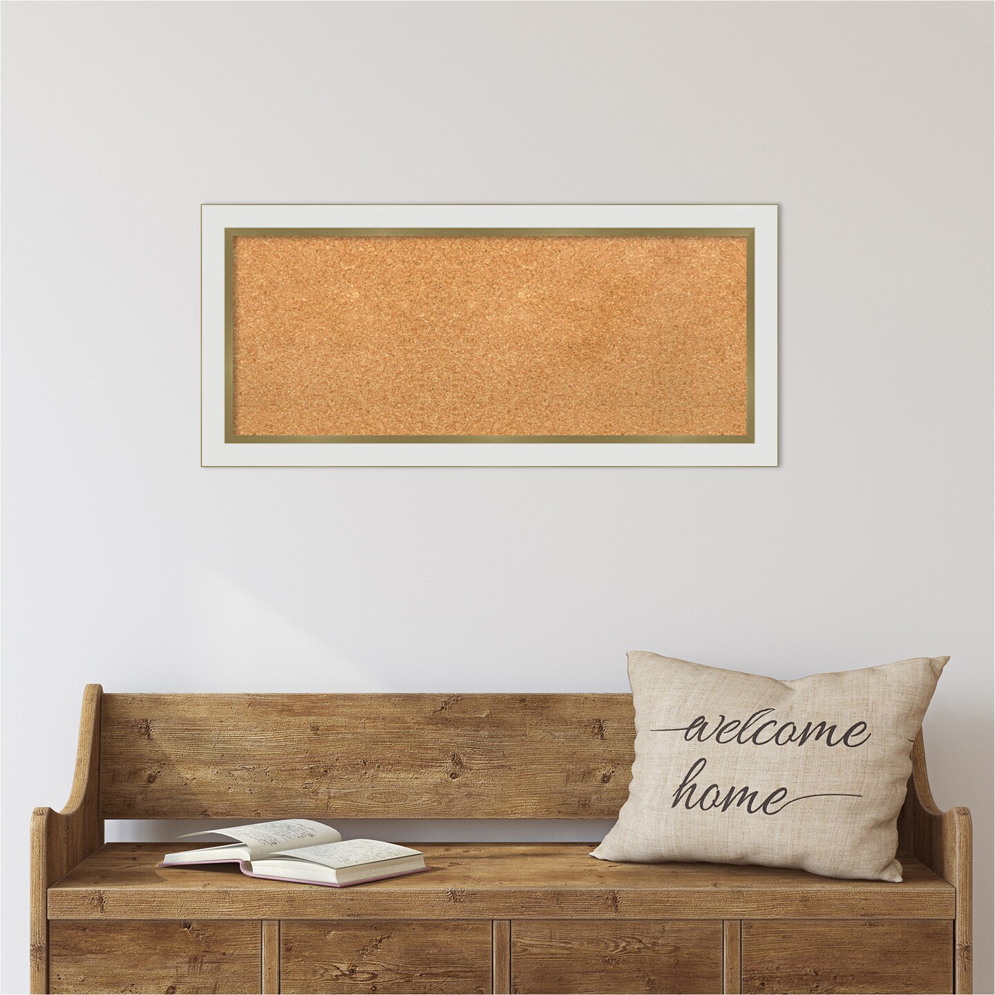 Cork Board, Eva Narrow Frame - Bulletin Board, Organization Board, Pin Board