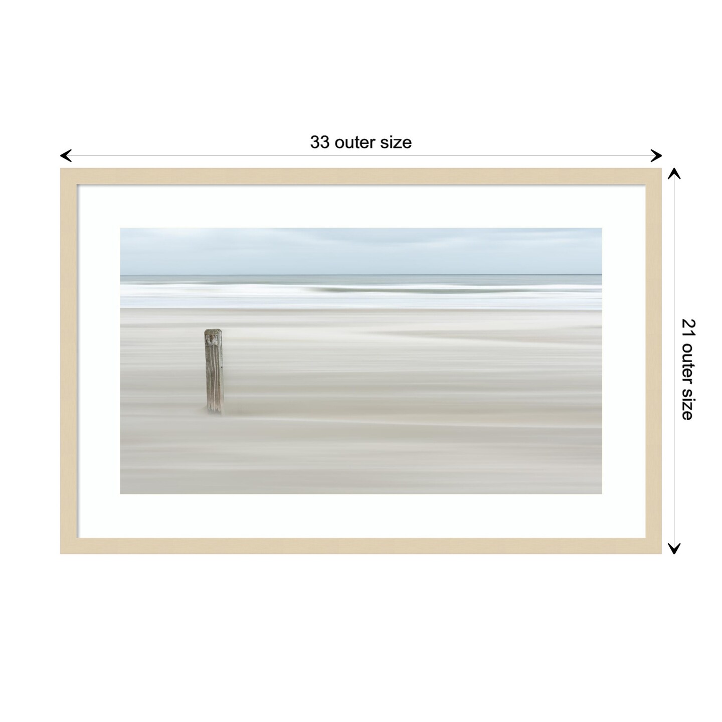 Steadfast Shoreline by Greetje van Son Wood Framed Wall Art Print