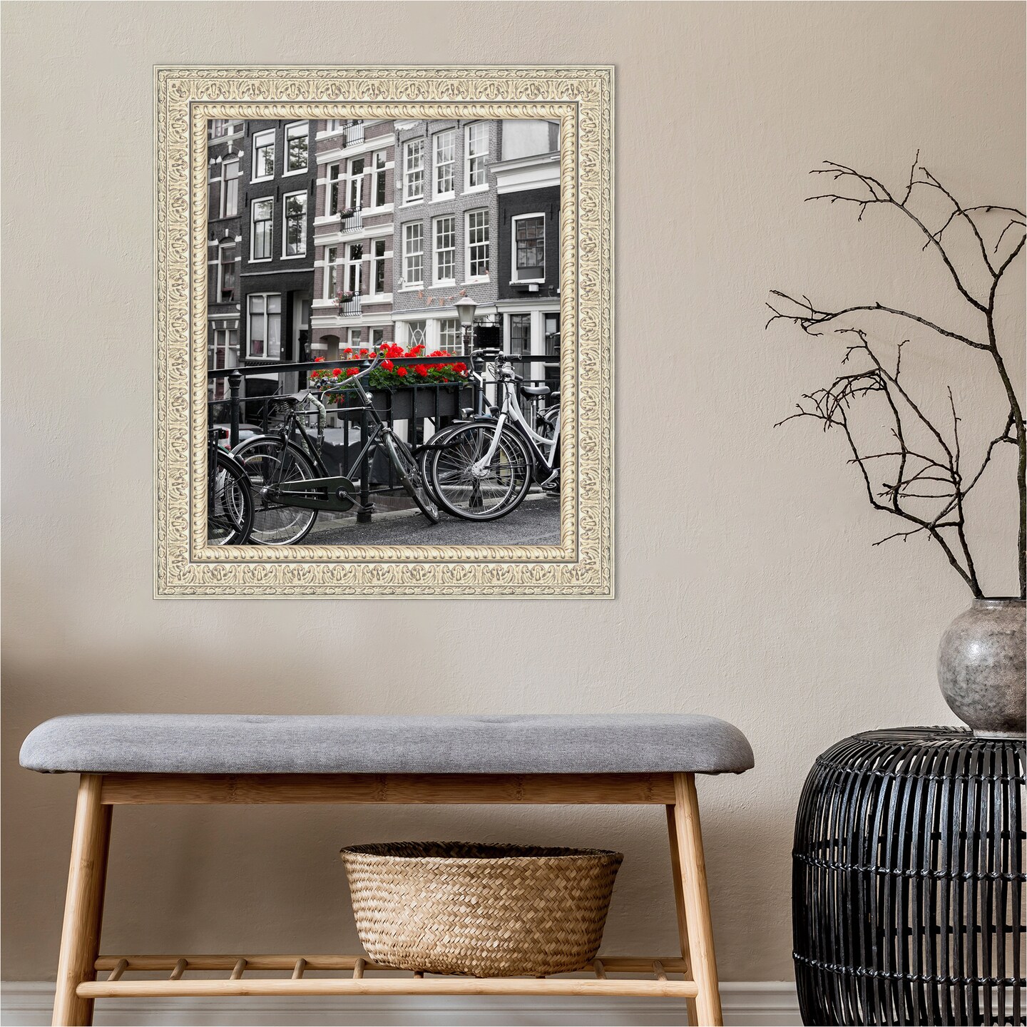 Fair Baroque Cream Wood Picture Frame