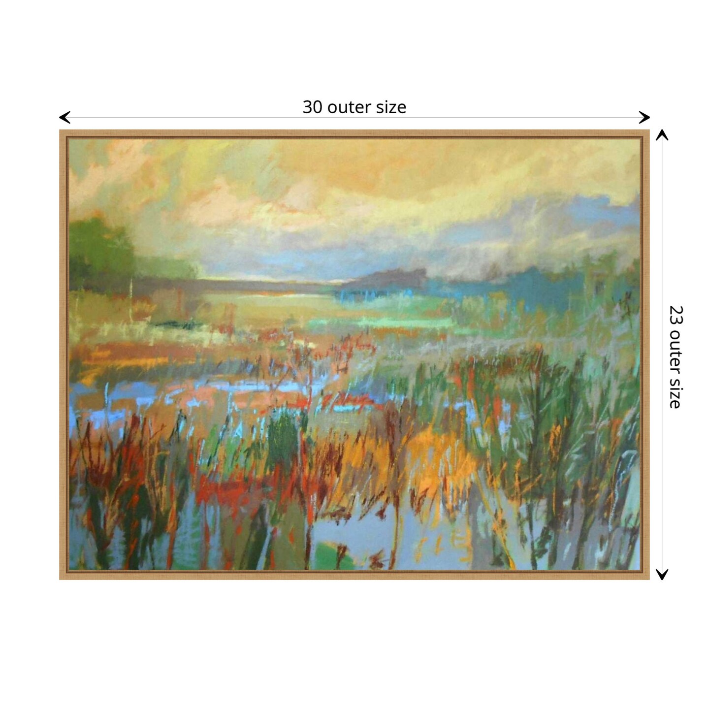 Marsh in May by Jane Schmidt Canvas Wall Art Print Framed