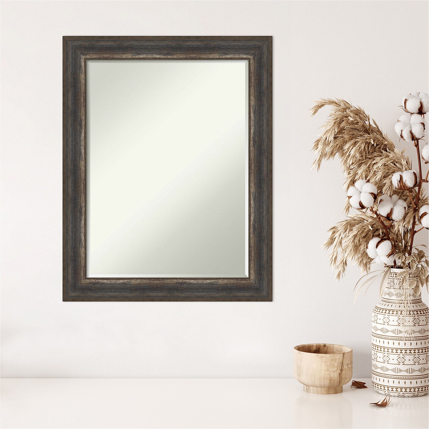Petite Bevel Wall Mirror, Alta Frame