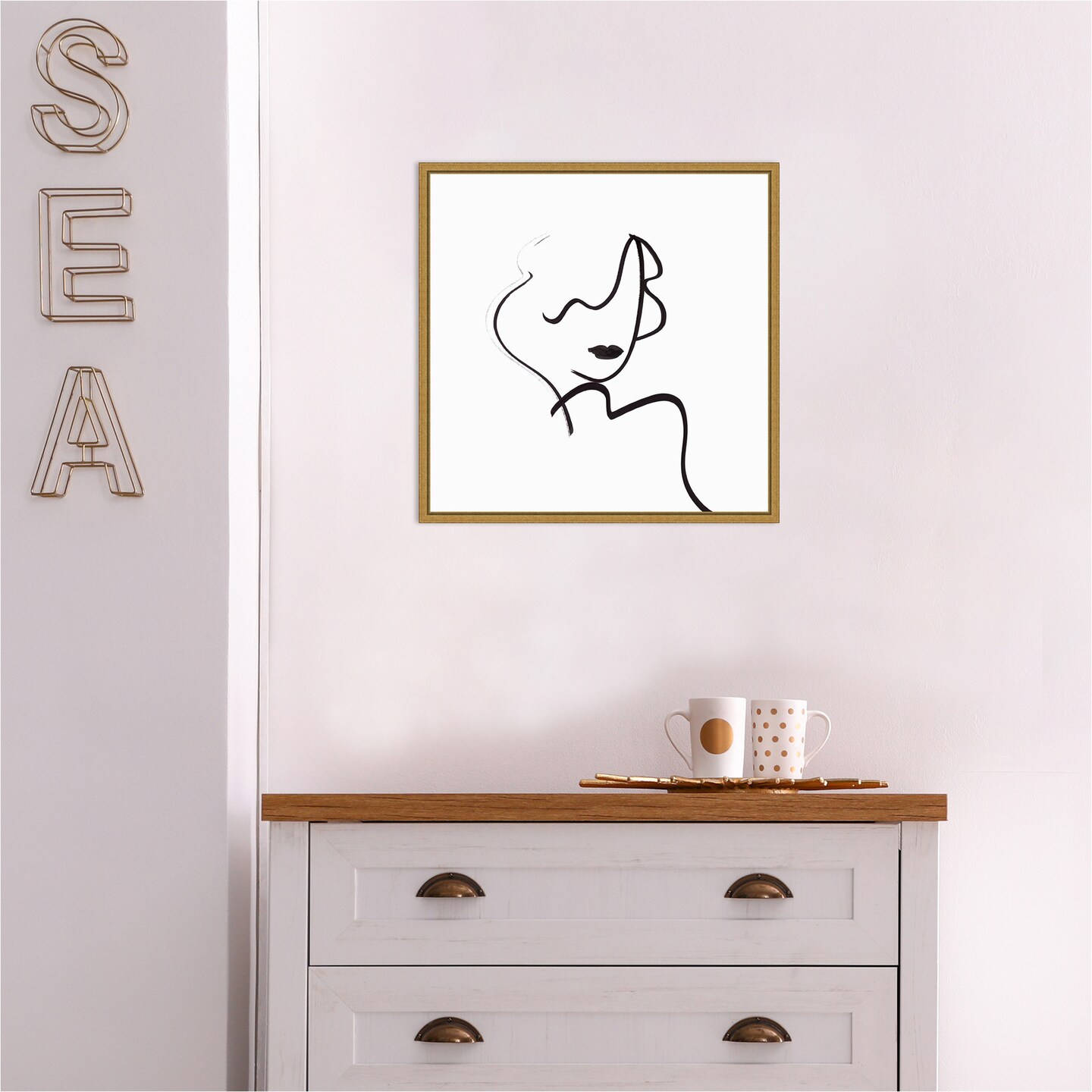 Muser I (Woman) by Isabelle Z Canvas Wall Art Print Framed
