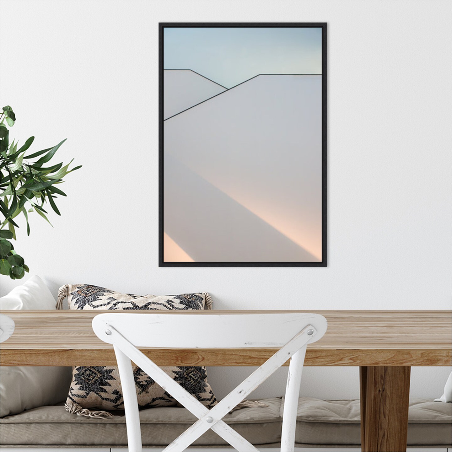 Play of Light on Buildings by Greetje van Son Canvas Art Framed