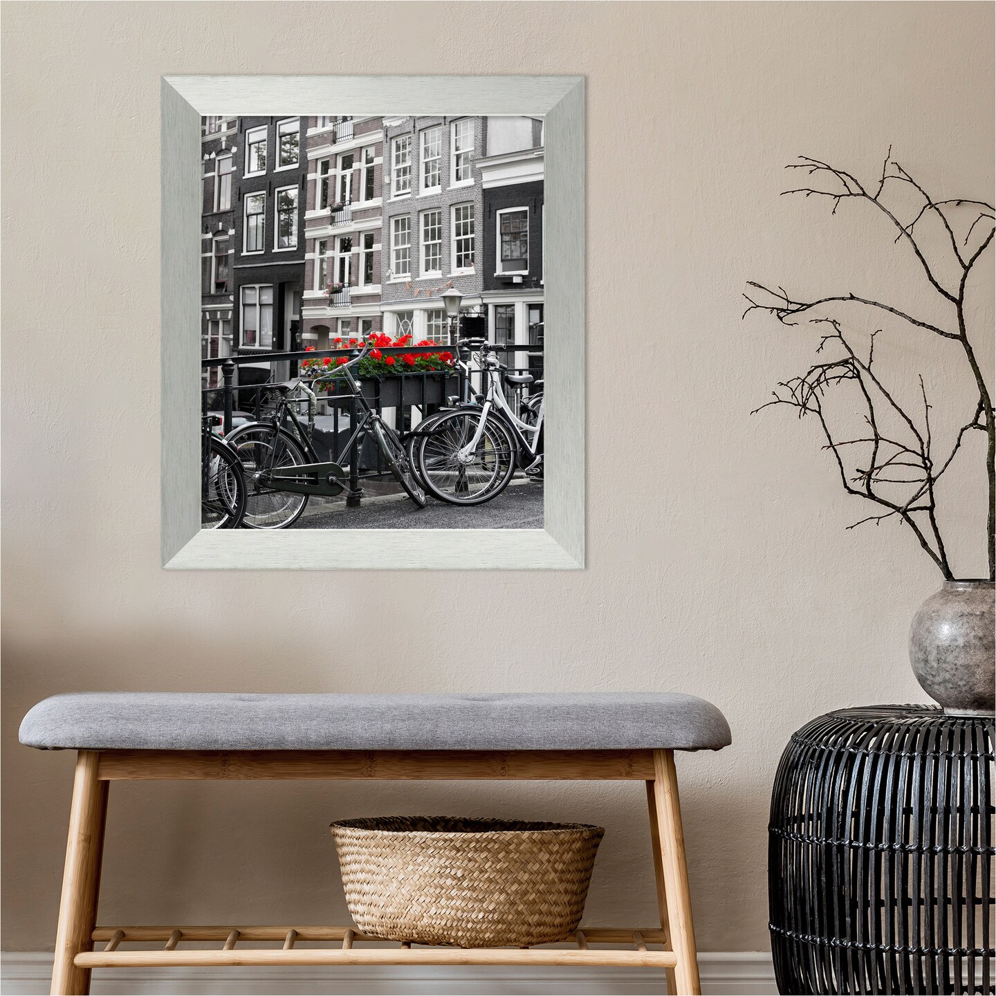 Brushed Sterling Silver Wood Picture Frame | Michaels