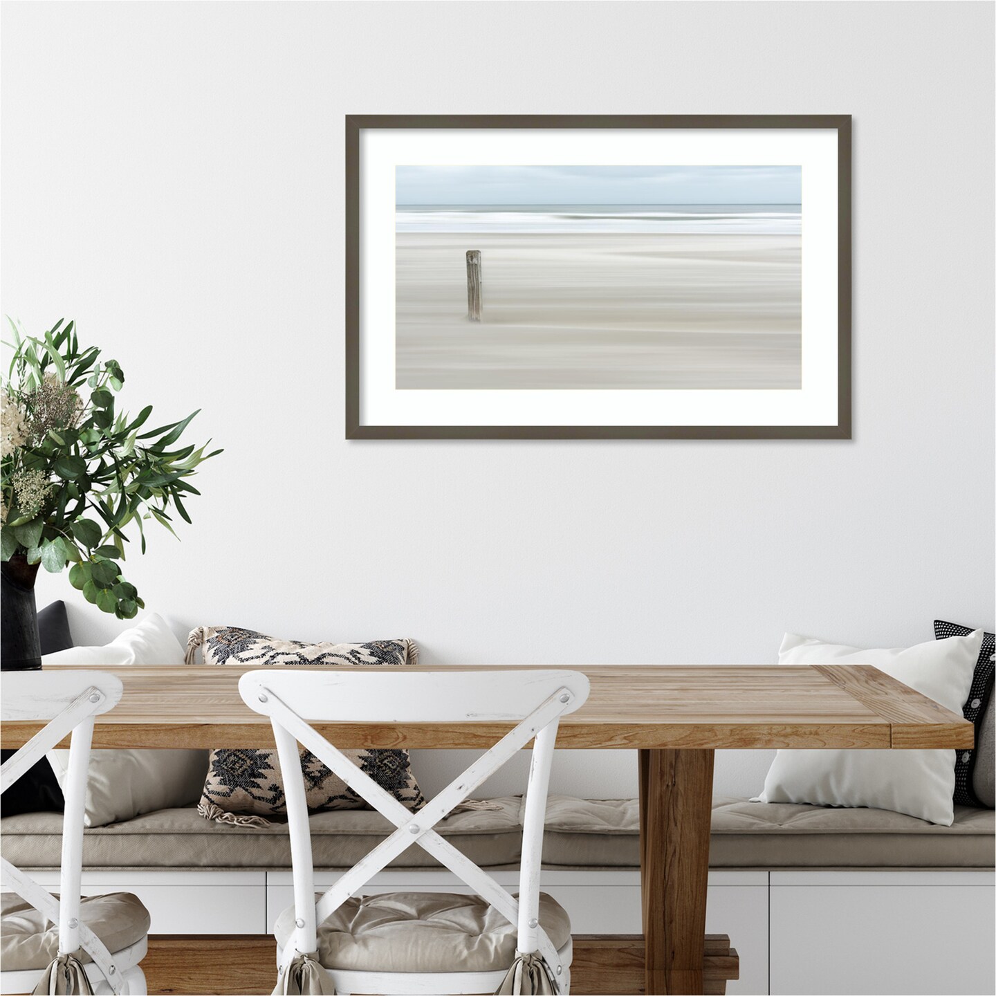 Steadfast Shoreline by Greetje van Son Wood Framed Wall Art Print