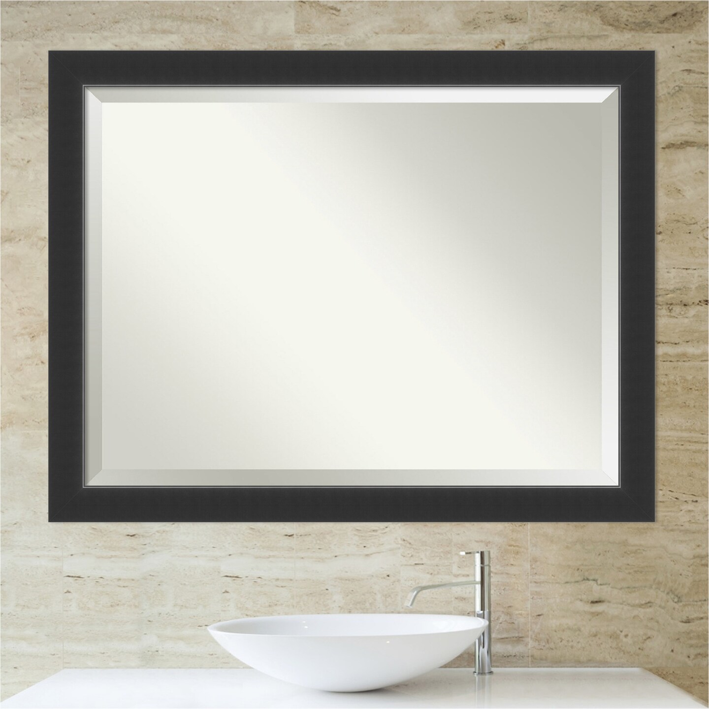 Beveled Wood Bathroom Wall Mirror, Corvino Frame | Mirrors | Michaels