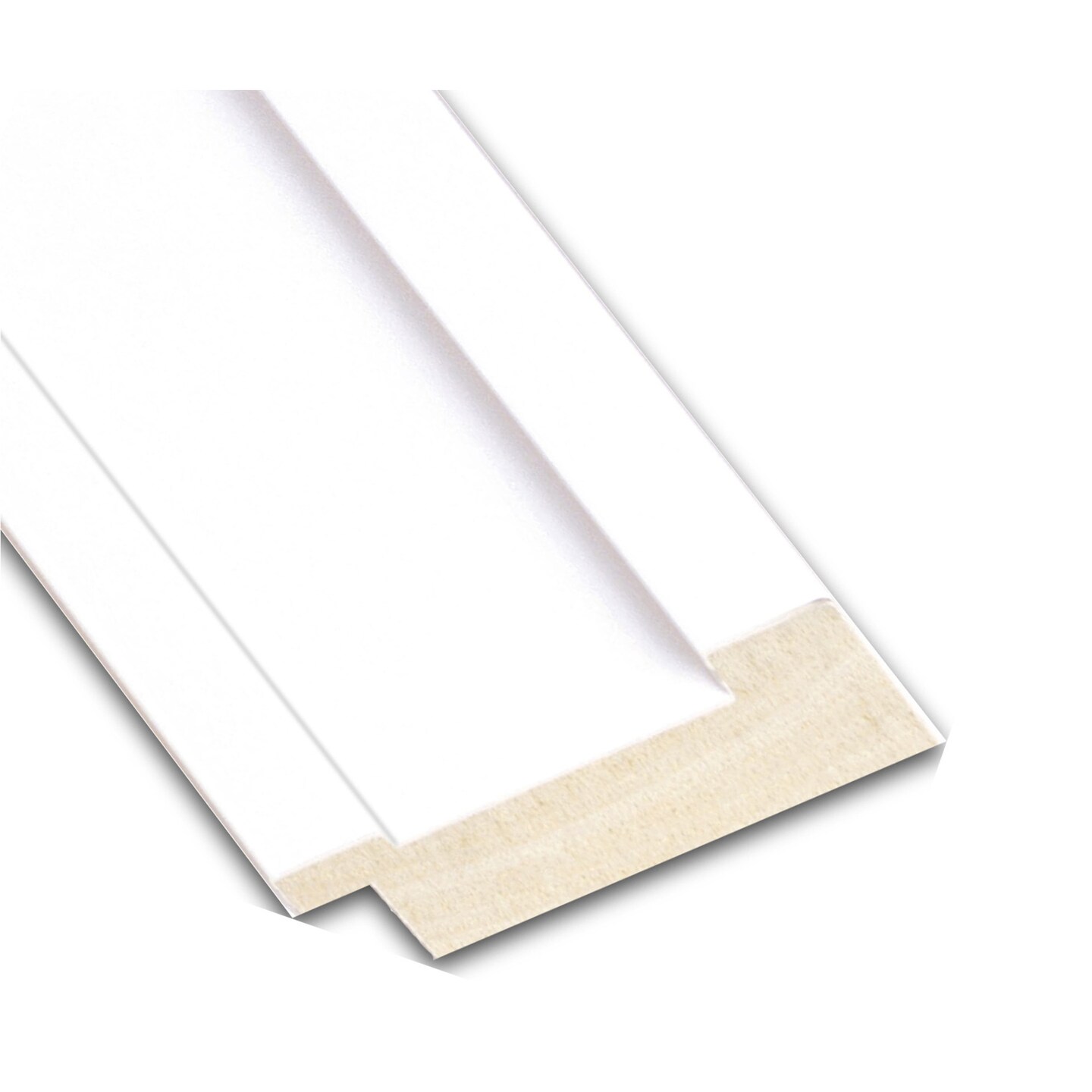 Amanti Art Non-Beveled Wood Wall Mirror, Craftsman White Frame