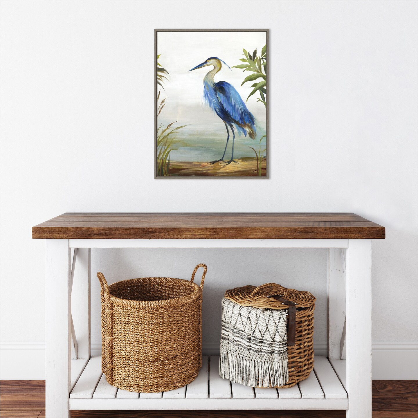 Blue Heron by Aimee Wilson Canvas Wall Art Print Framed