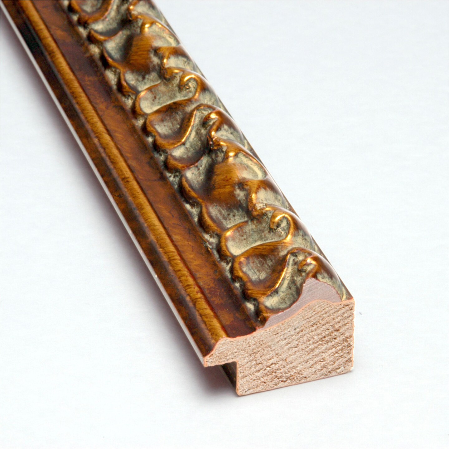 Amanti Art Non-Beveled Wood Wall Mirror, Antique Bronze Frame