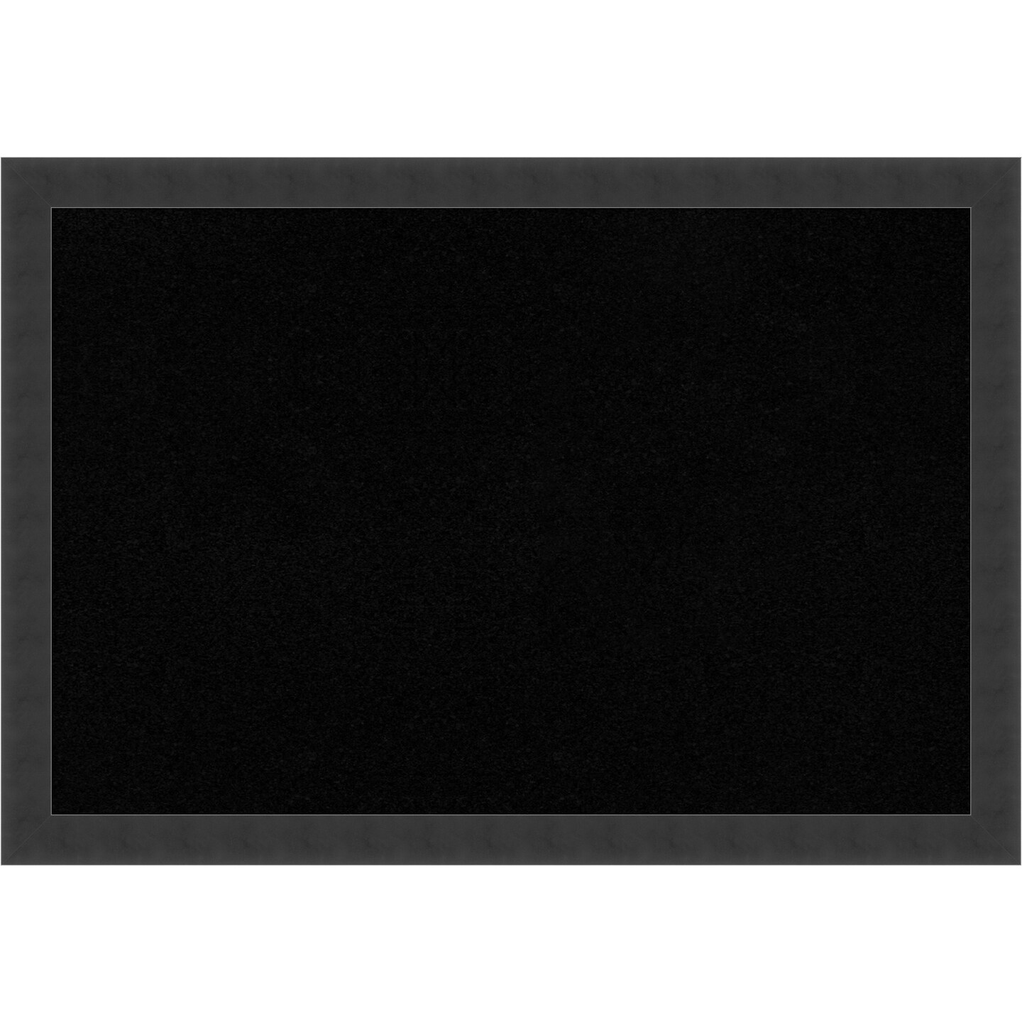 Cork Board, Mezzanotte Black Wood Frame - Bulletin Board, Organization Board, Pin Board
