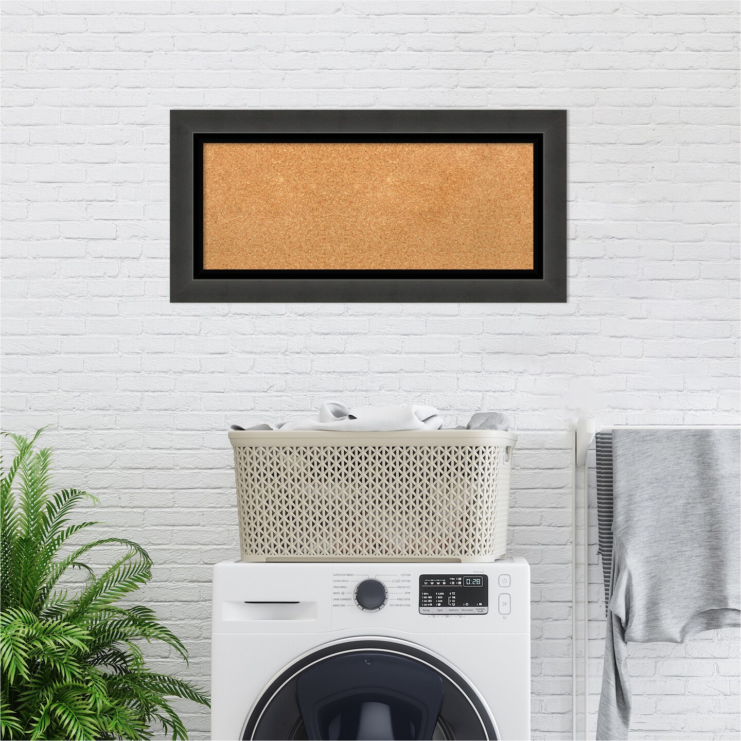 Cork Board, Tuxedo Black Frame - Bulletin Board, Organization Board, Pin Board