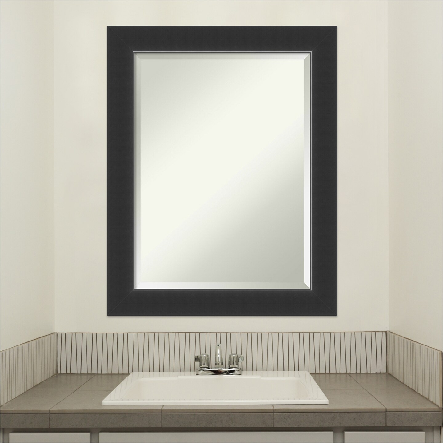 Beveled Wood Bathroom Wall Mirror, Corvino Frame Mirrors Michaels