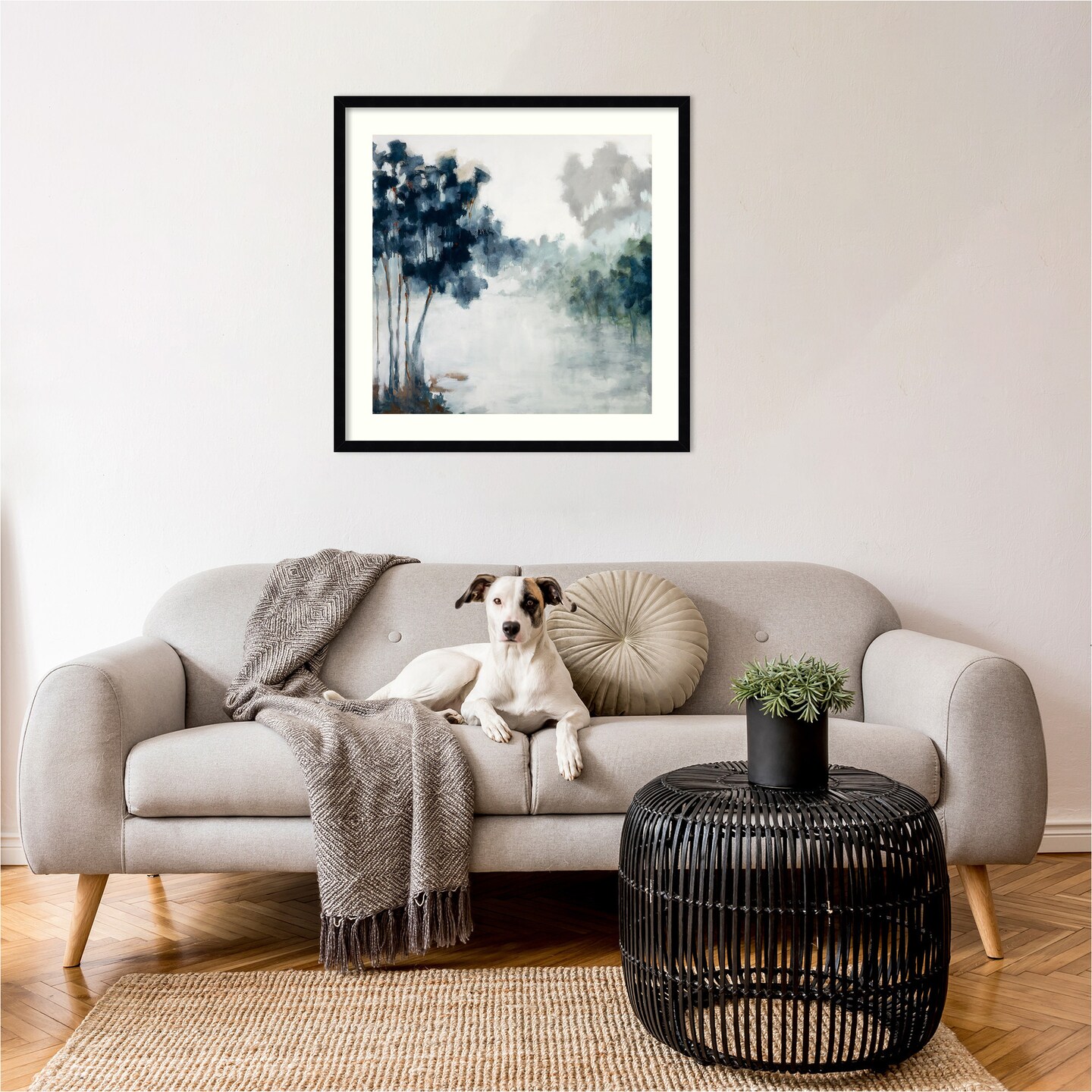 Soft Winter Light by Jacqueline Ellens Wood Framed Wall Art Print