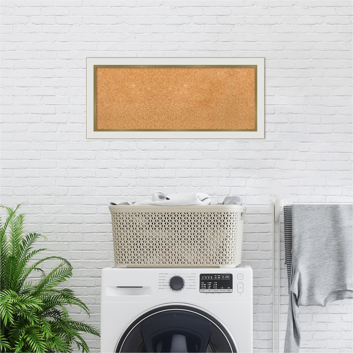 Cork Board, Eva Narrow Frame - Bulletin Board, Organization Board, Pin Board