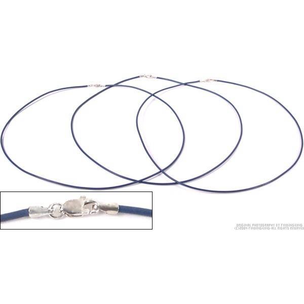 Leather Cord Necklaces Purple 16&#x22; 3Pcs
