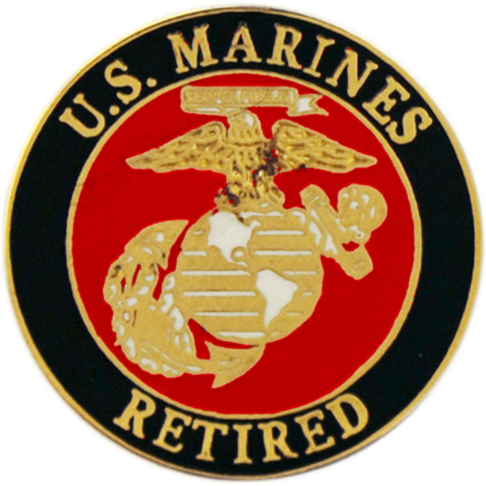 U.S.M.C. Logo Retired Pin 7/8&#x22;