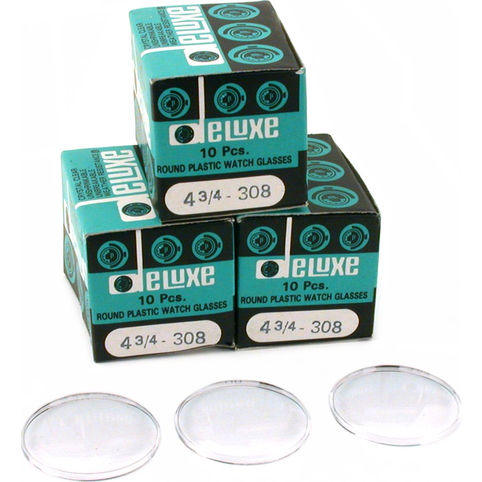 30 Plastic Watch Crystals Watchmakers Dome Parts 30.8mm Tool Sets