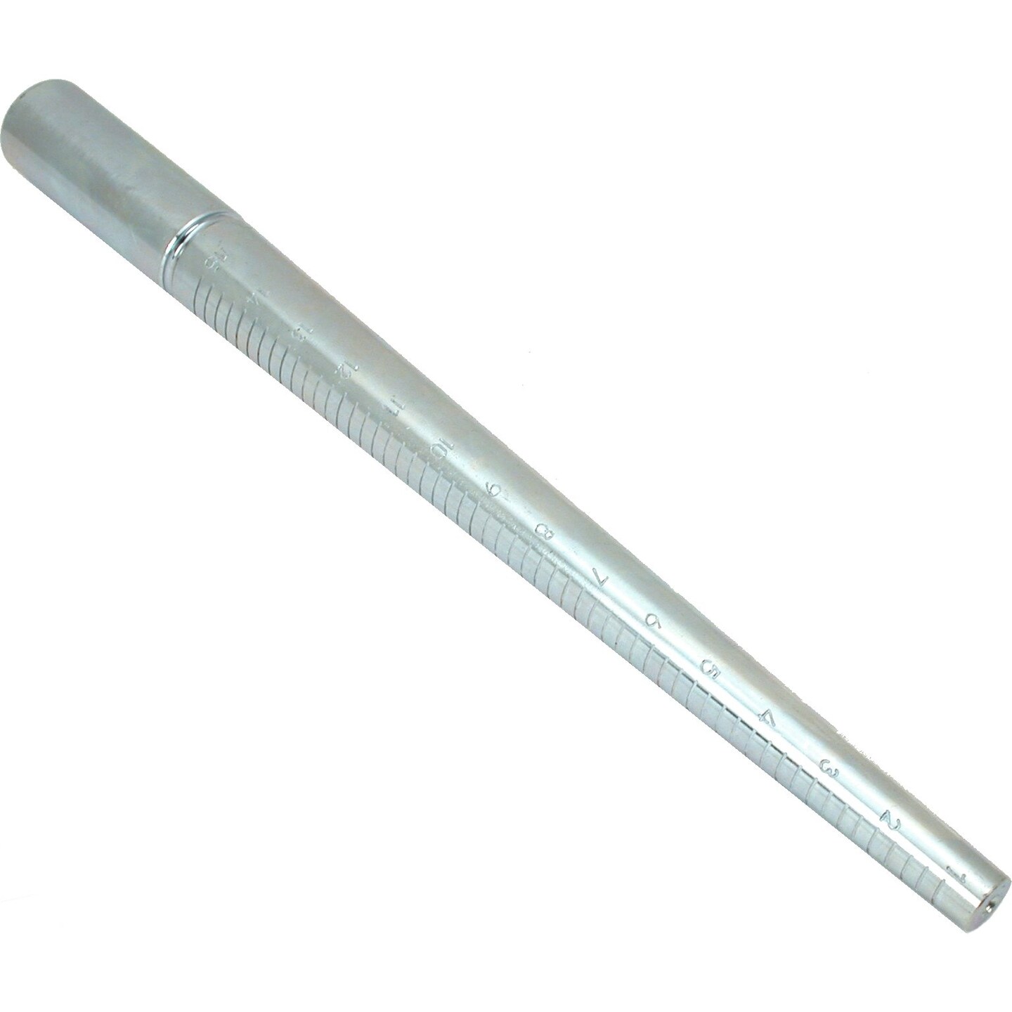 Steel Ring Mandrel Graduated 1-15 Marked Metal Jewelry Sizing Tool Stick
