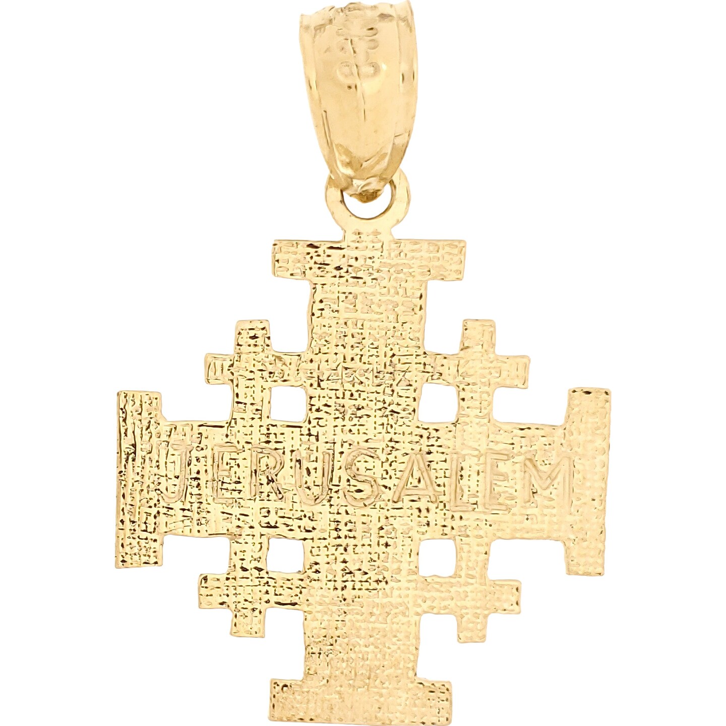 Jerusalem Cross Charm 14k Gold 19mm | Charms | Michaels