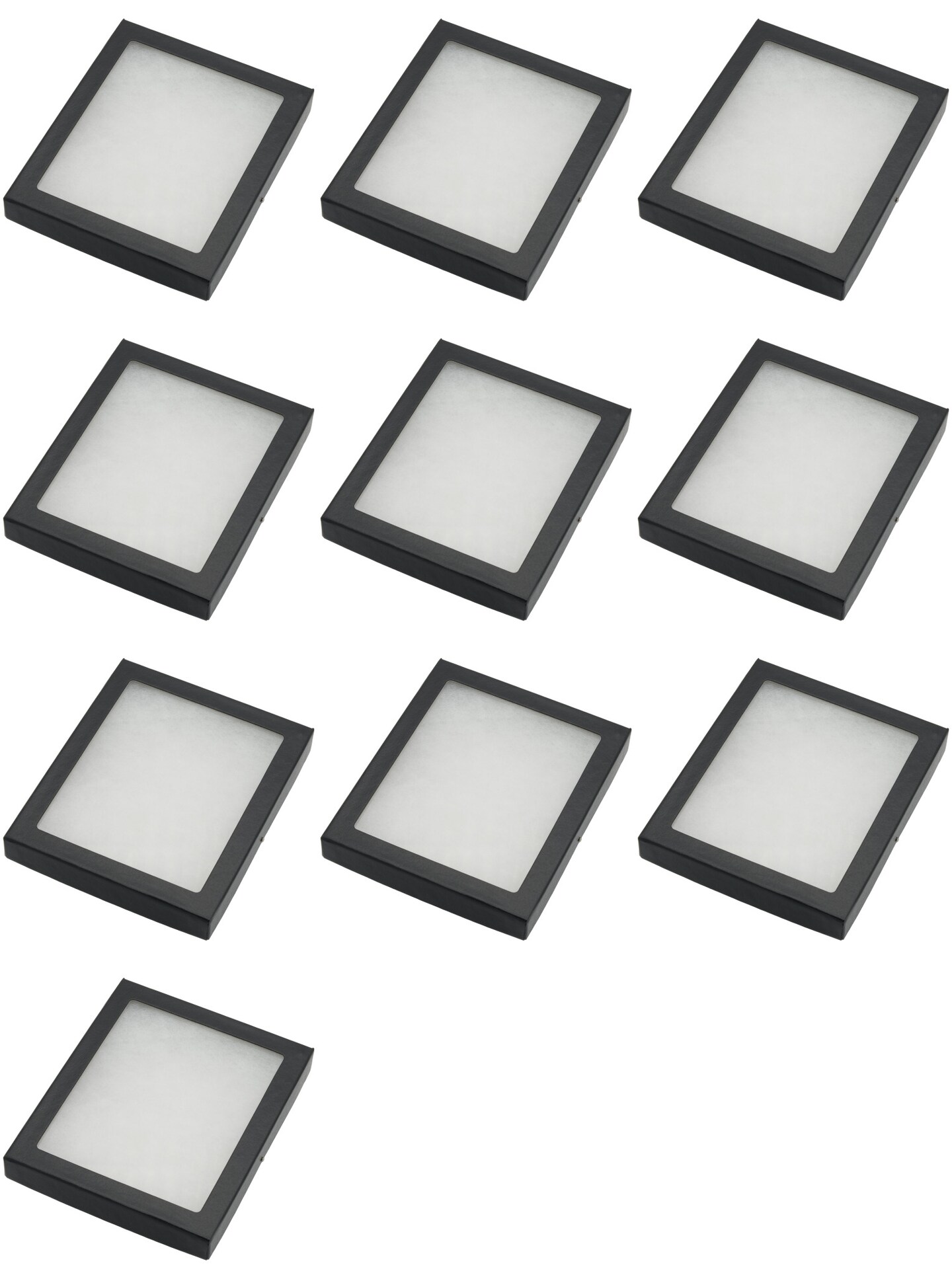 Display Cases Specimen Mount Frame Case with Glass Top 6" x 5" x 3/4" Pack of 10