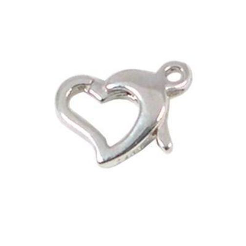 4 Sterling Silver Lobster Claw Heart &#x26; Dolphin Clasps