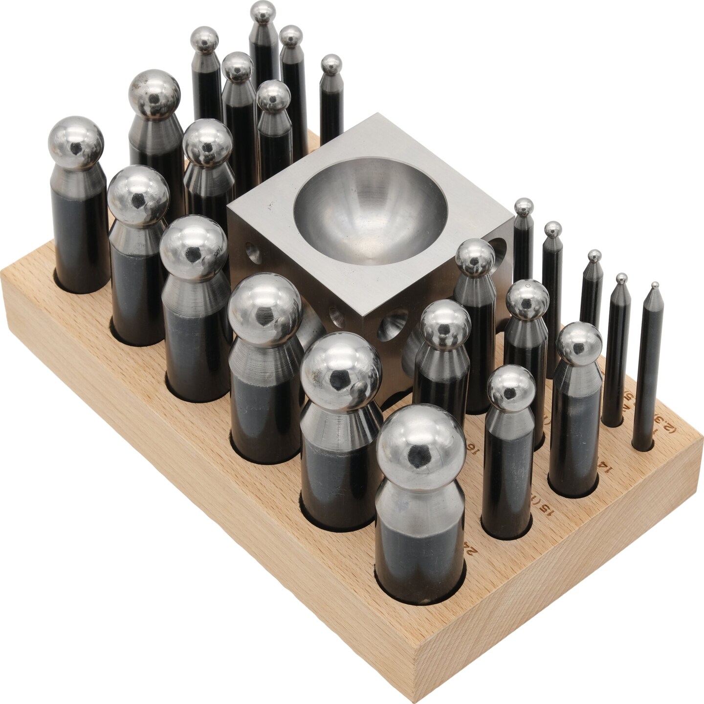 Doming Punches and Block Set of 25